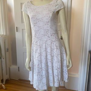 Maeve Anthropologie White Lace Dress